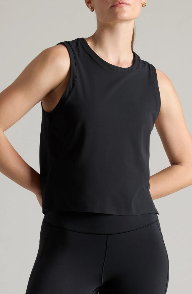 Rhone Serene Crop Performance Tank in Black Cover