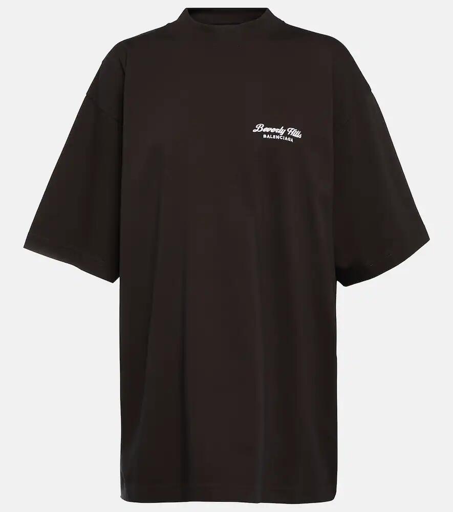 Balenciaga Printed cotton jersey T-shirt Cover