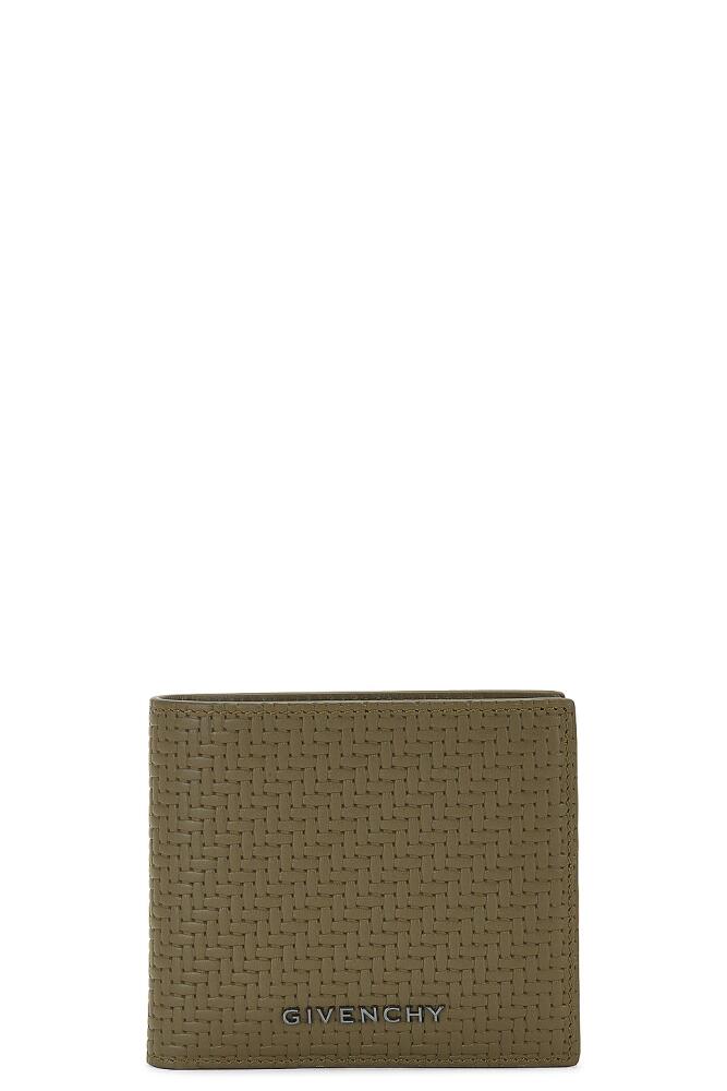 Givenchy 8cc Billfold Wallet in Green Cover