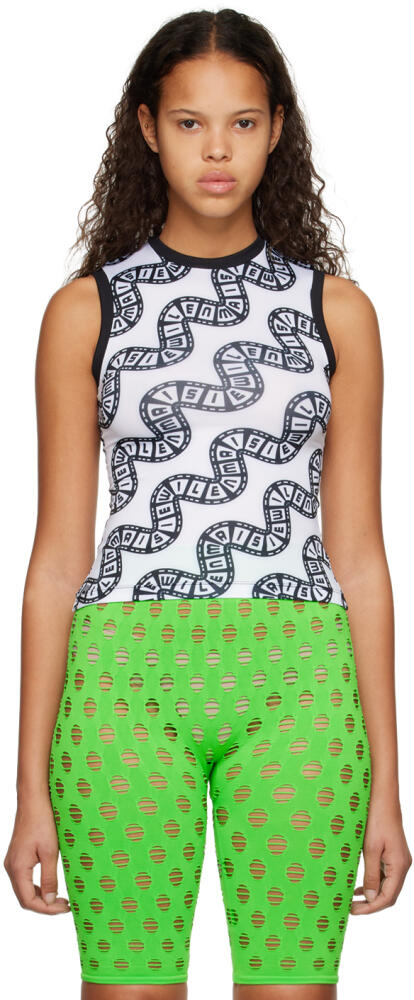 Maisie Wilen White Muscle Beach Tank Top Cover