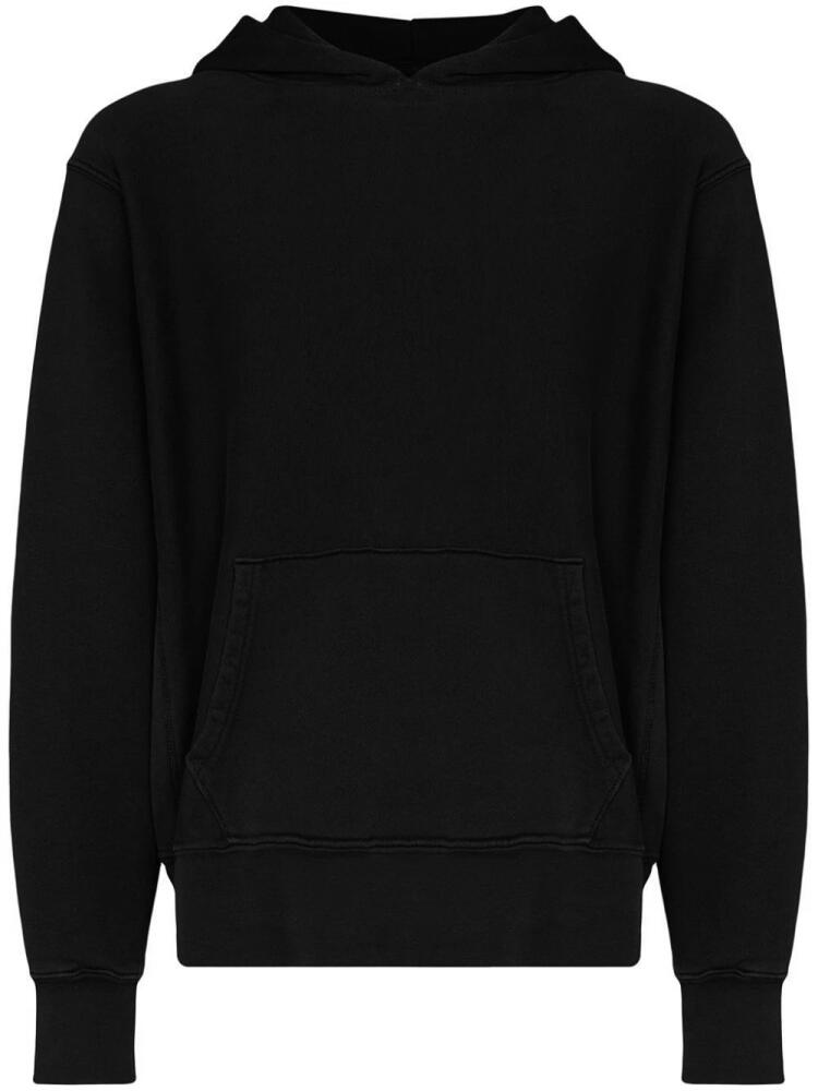 Les Tien cropped cotton hoodie - Black Cover