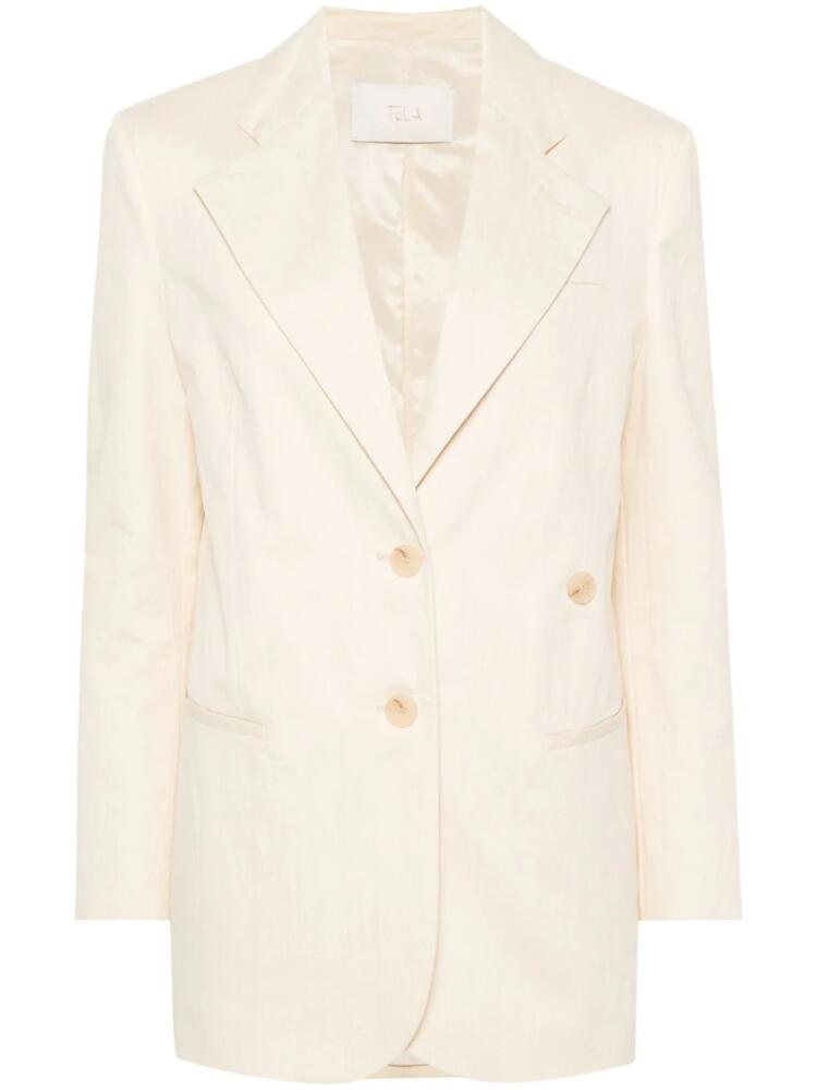 Tela twill cotton-blend blazer - Neutrals Cover