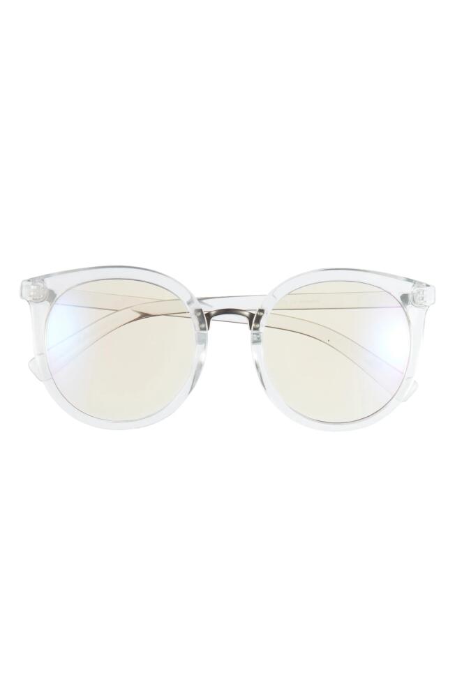 BP. 53mm Round Sunglasses in Clear- Lavender Cover