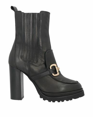 Elvio Zanon Woman Ankle boots Black Soft Leather Cover