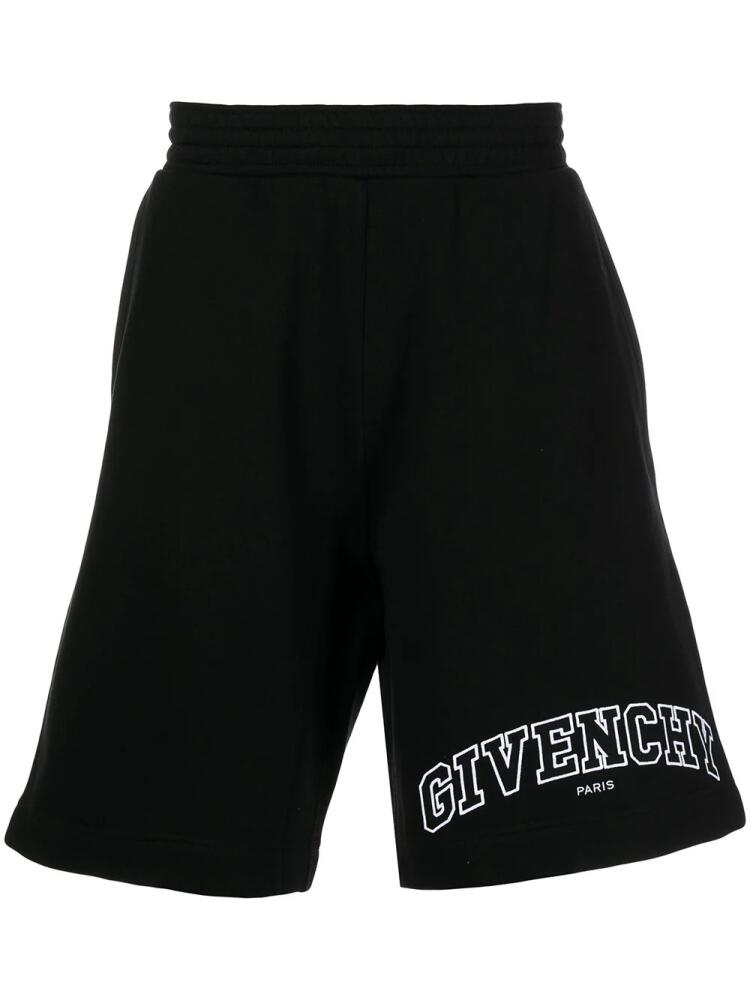 Givenchy logo-print track shorts - Black Cover