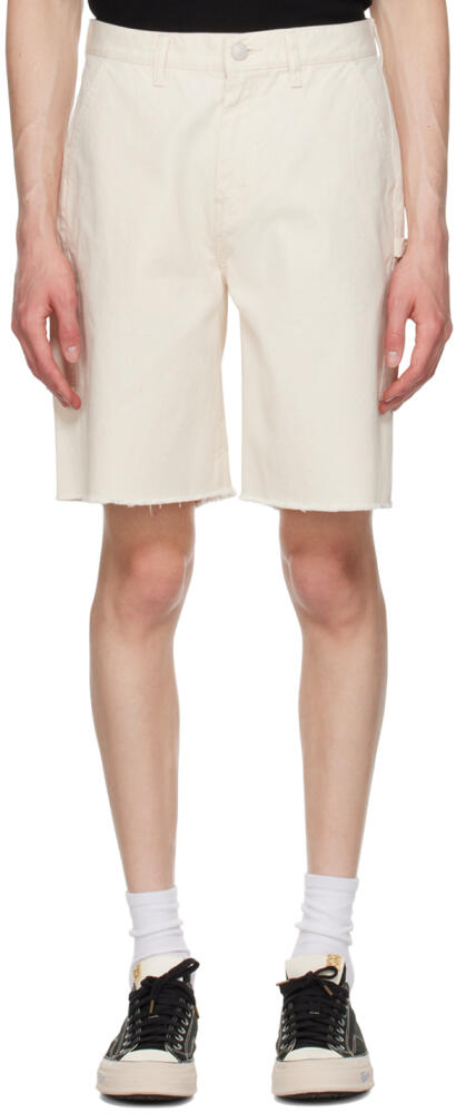 John Elliott Off-White Cut-Off Shorts Cover