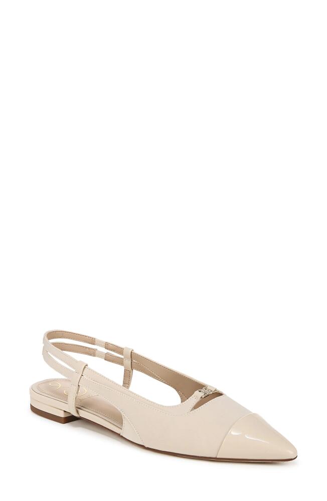 Sam Edelman Cecilia Slingback Pointed Cap Toe Flat in Alpine Ivory Cover