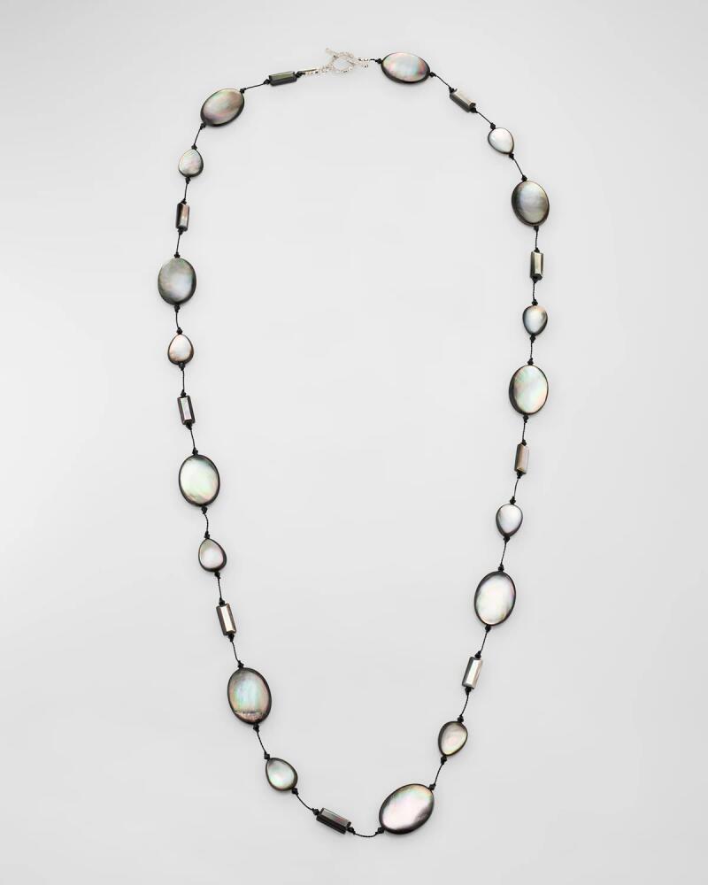 Margo Morrison Tahitian Mother of Pearl Combination Necklace in Sterling Silver, 35"L Cover