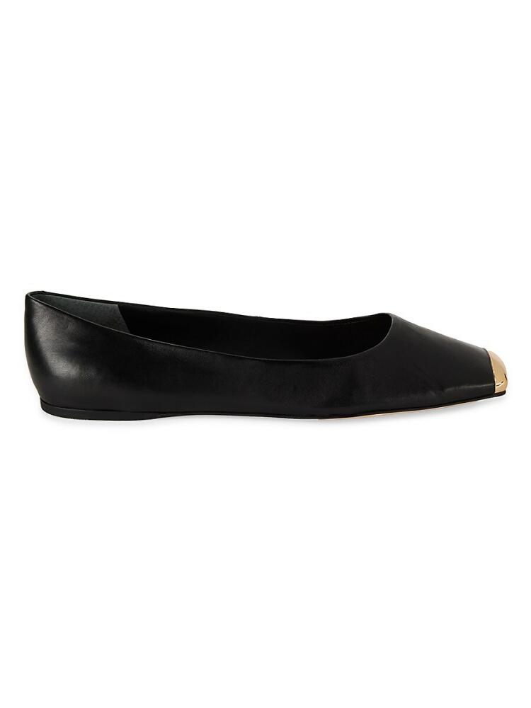 SARTO by Franco Sarto Women's Flxamaya Leather Flats - Black Cover