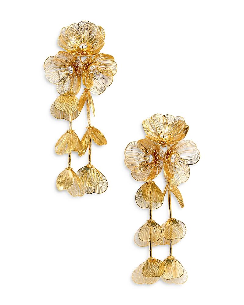 Self-Portrait Floral Clip On Earrings Cover