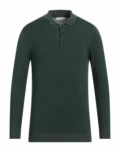 Majestic Filatures Man Sweater Dark green Organic cotton, Elastane Cover