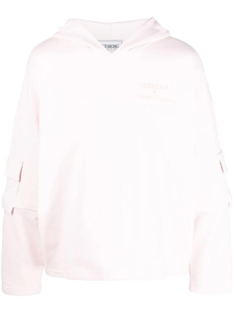 Iceberg x Kailand O. Morris cargo-pocket hoodie - Pink Cover