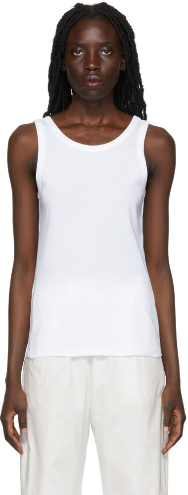 The Row White Frankie Tank Top Cover