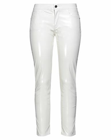 Laneus Woman Pants Ivory Polyurethane, Polyester Cover