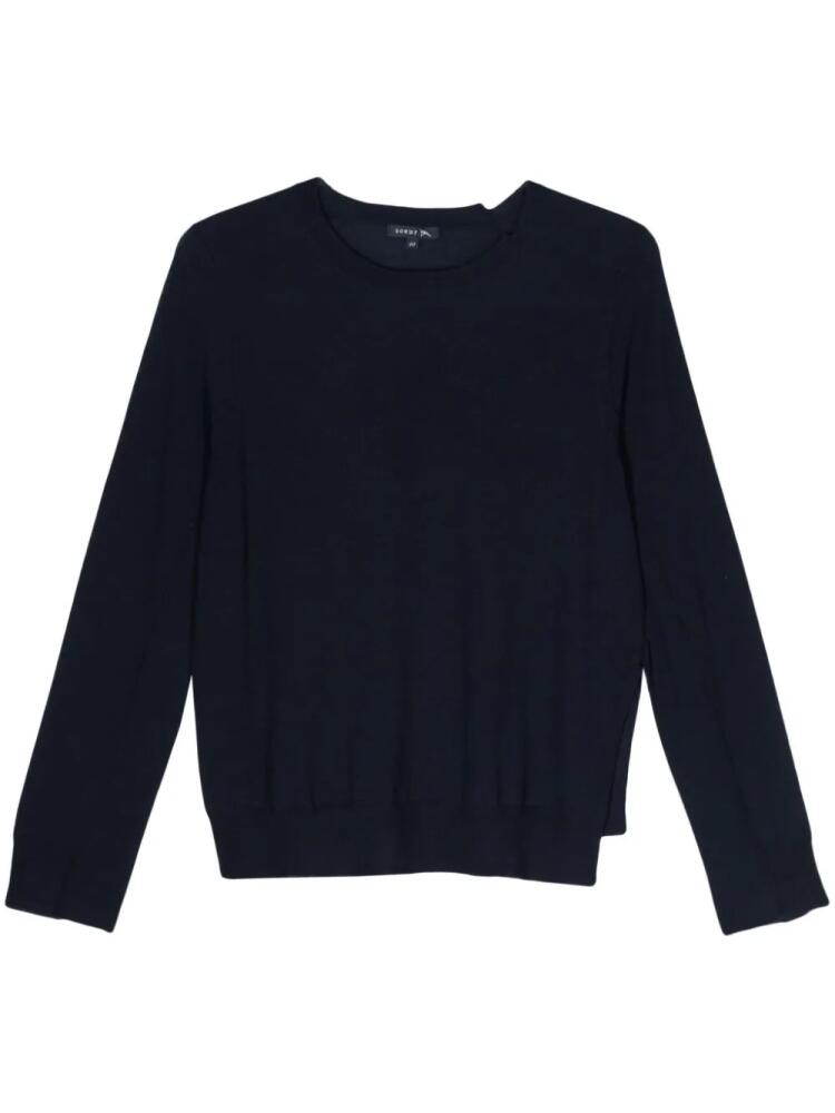 Soeur Australie cut-out merino jumper - Blue Cover