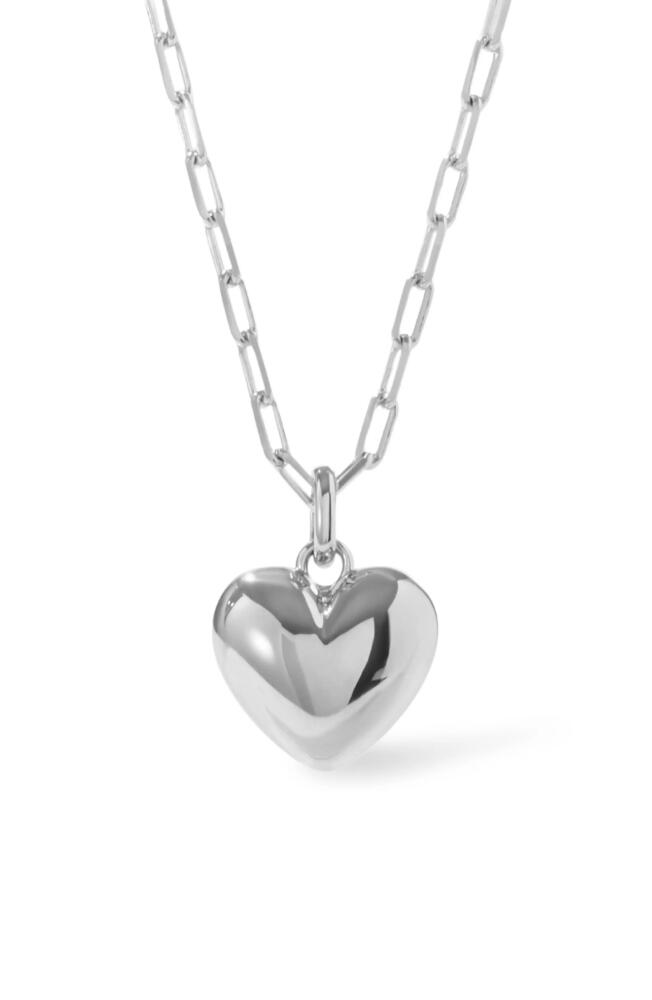 Ana Luisa Puffed Heart Necklace - Lev in Silver Cover