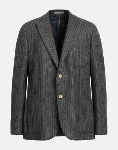 Cc Collection Corneliani Man Blazer Lead Virgin Wool, Cotton, Cashmere Cover