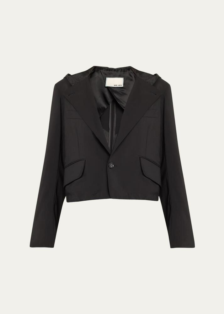 WE-AR4 The Cropped Hooded Blazer Cover