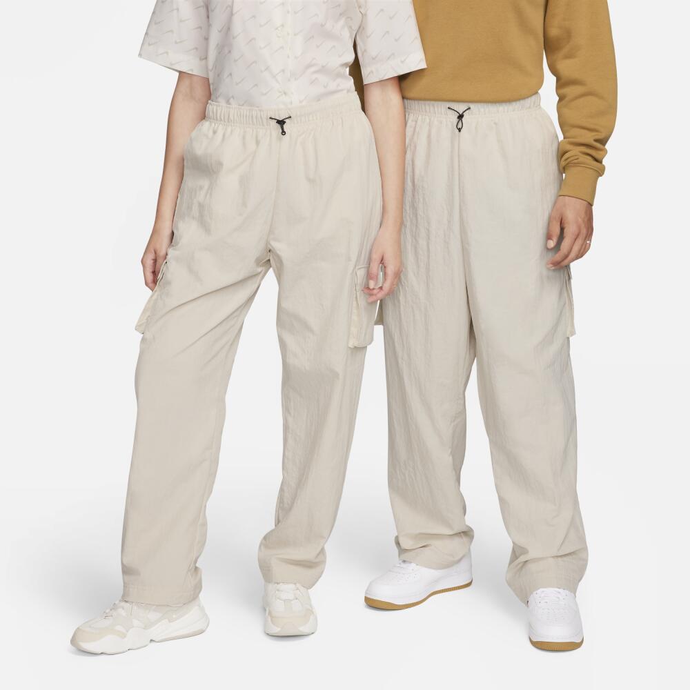 Women's Nike Sportswear Essential High-Rise Woven Cargo Pants in Brown Cover