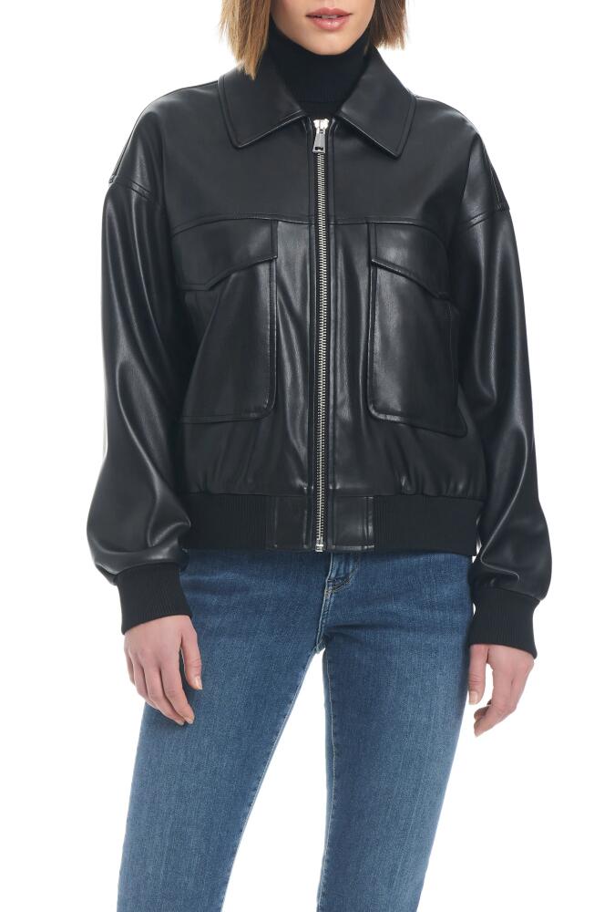 Sanctuary Faux Leather Aviator Jacket in Black Cover