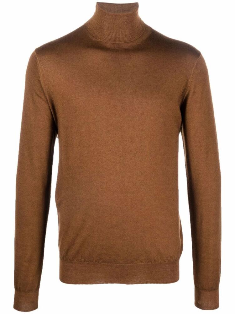 Dell'oglio roll-neck merino wool jumper - Brown Cover