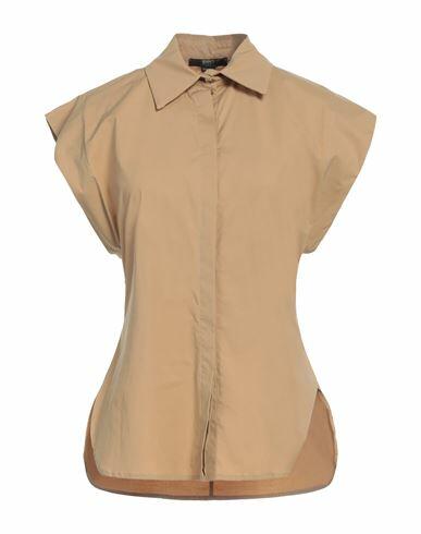 Seventy Sergio Tegon Woman Shirt Sand Cotton, Elastane Cover