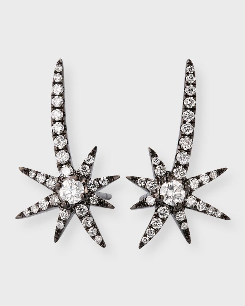 Graziela Gems Black Shooting Starburst Earrings Cover