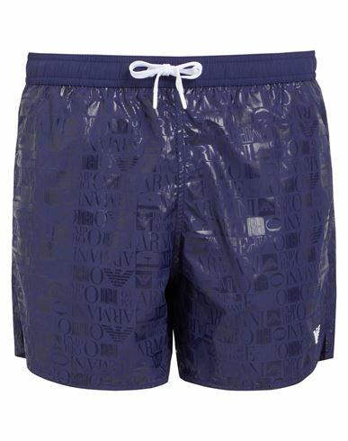 Emporio Armani Man Swim trunks Blue Polyester Cover