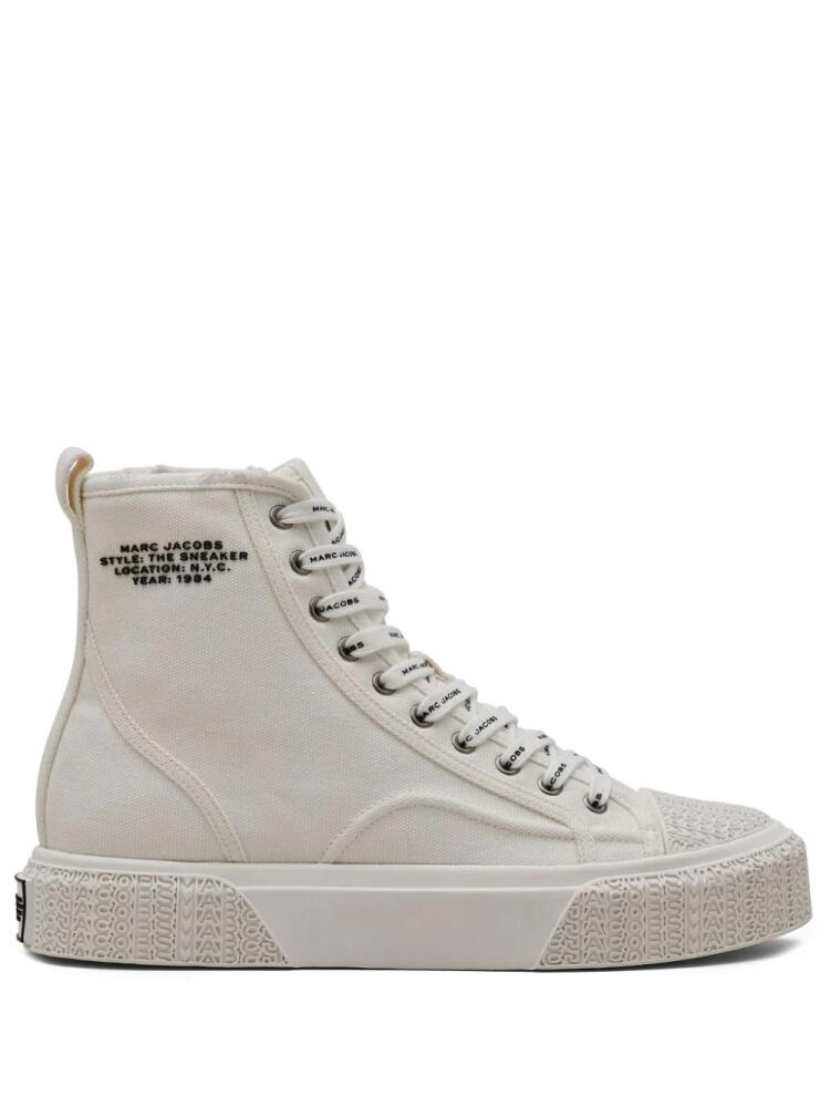 Marc Jacobs canvas high-top sneakers - White Cover