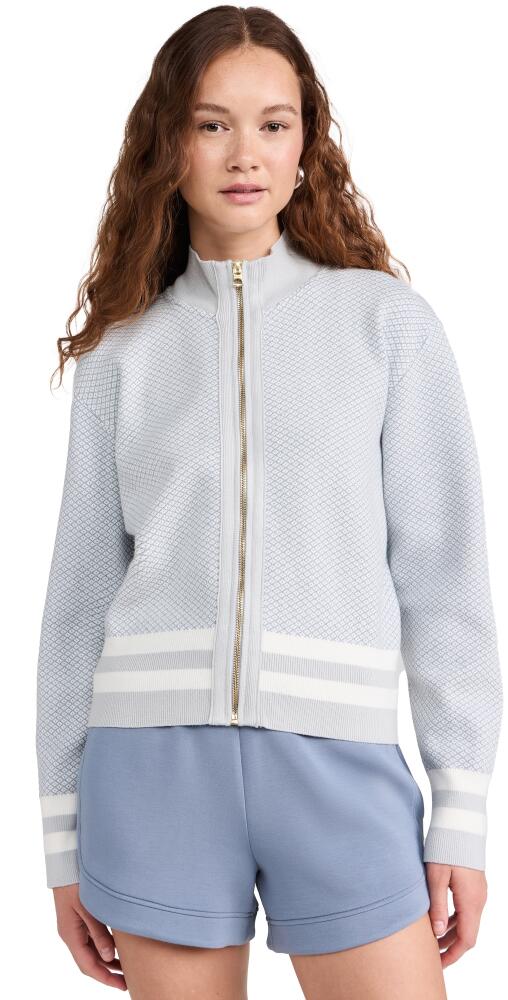 Varley Oregon Knit Jacket Pearl Blue Cover