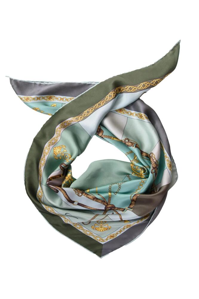 Elizabetta Gabriella - Hand Rolled Silk Foulard for Women in Laurel Cover