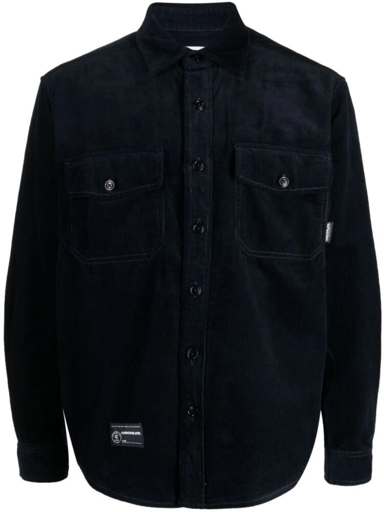 CHOCOOLATE long-sleeve corduroy shirt - Blue Cover