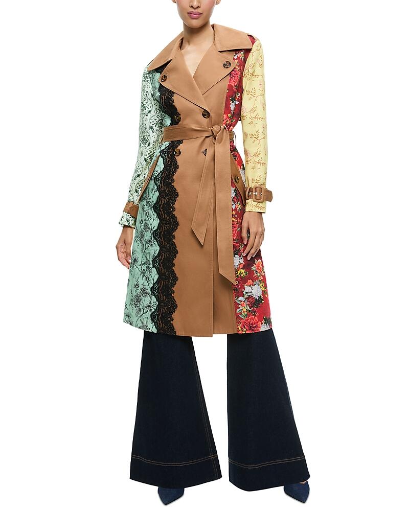 Alice and Olivia Keith Midi Trench Coat Cover