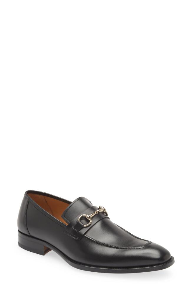 Mezlan Bit Ornament Leather Loafer in Black Cover