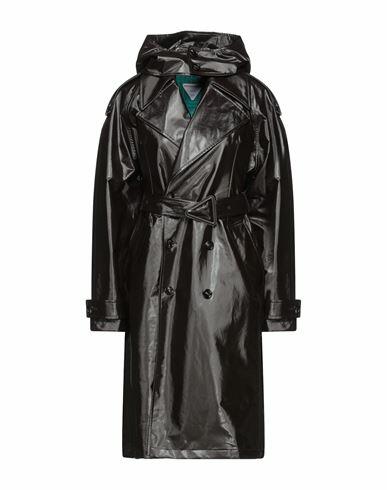 Bottega Veneta Woman Overcoat & Trench Coat Dark brown Cotton, Polyamide, Polyurethane, Lambskin Cover