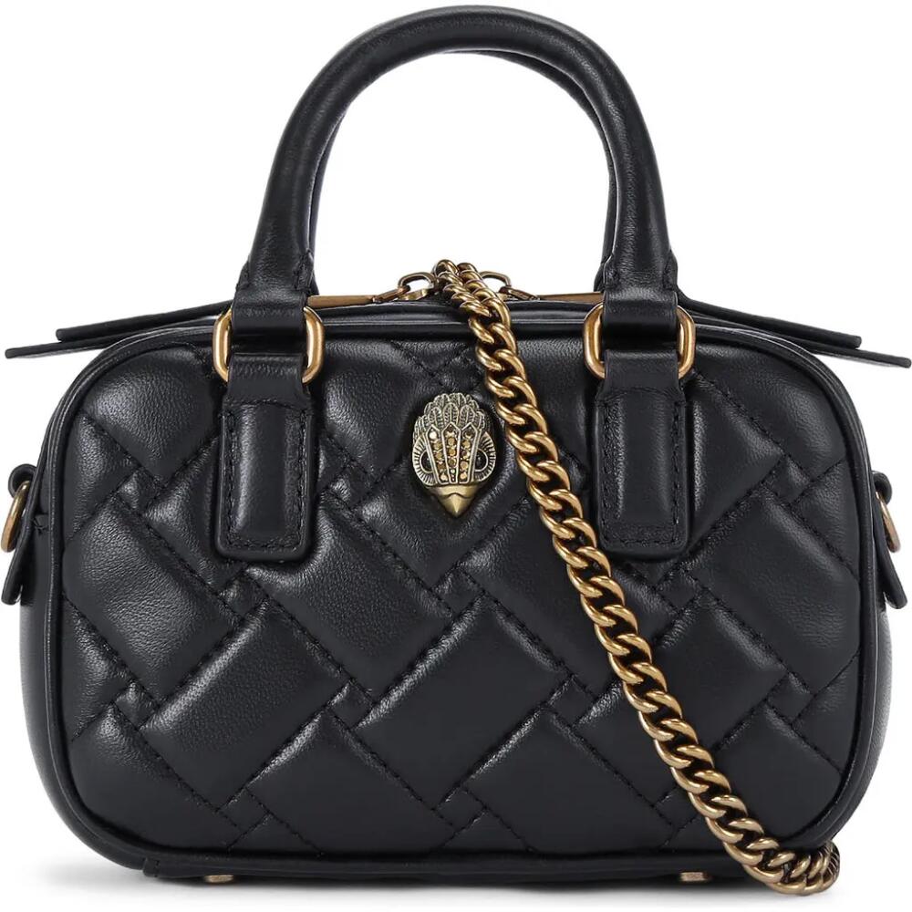 Kurt Geiger London Extra Small Kensington Quilted Leather Duffle Bag in Black Cover