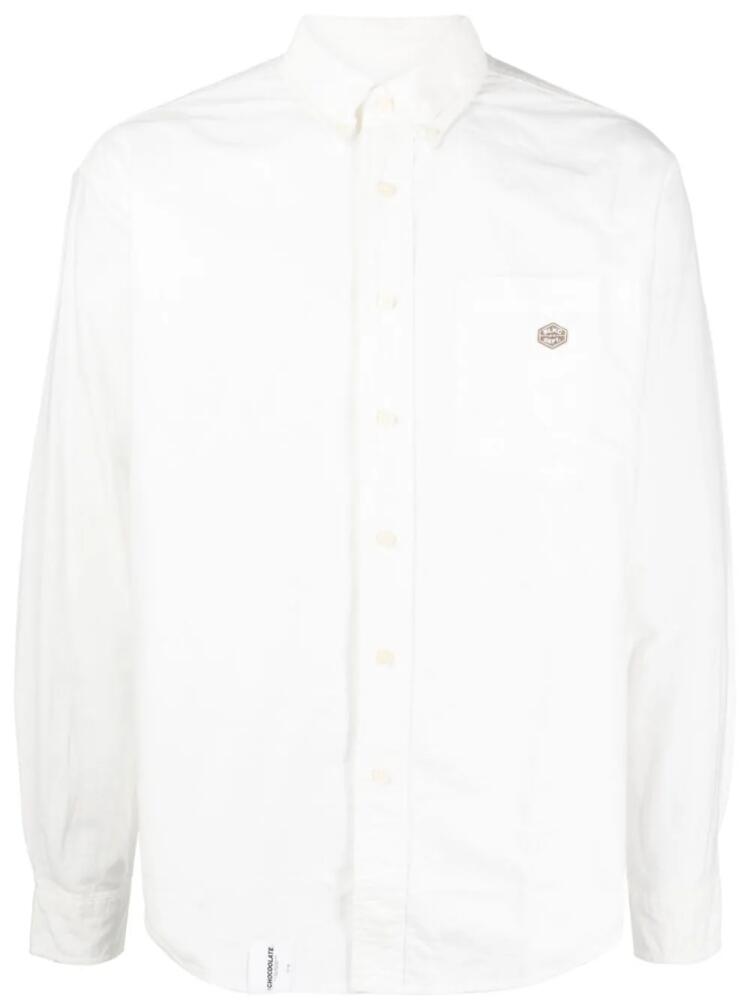 CHOCOOLATE long-sleeve cotton shirt - White Cover