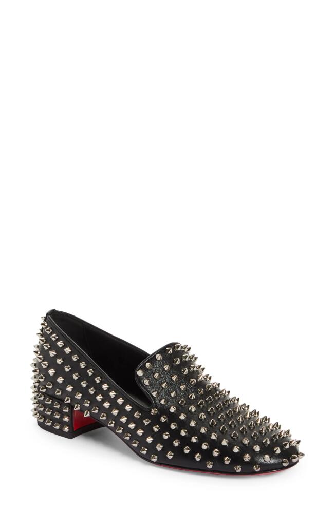 Christian Louboutin Spikeasy Studded Loafer in Black Cover