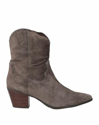 Pedro Miralles Woman Ankle boots Lead Leather Cover