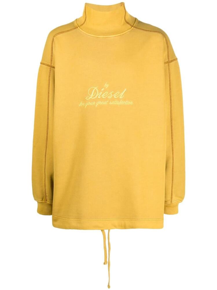 Diesel mock-neck sweatshirt - Yellow Cover