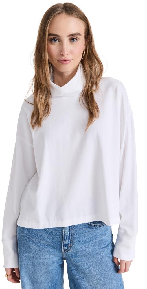 ATM Anthony Thomas Melillo Heavy Cotton Oversized Turtleneck White Cover