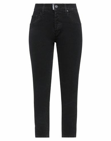 Gaëlle Paris Woman Jeans Black Cotton, Elastane Cover