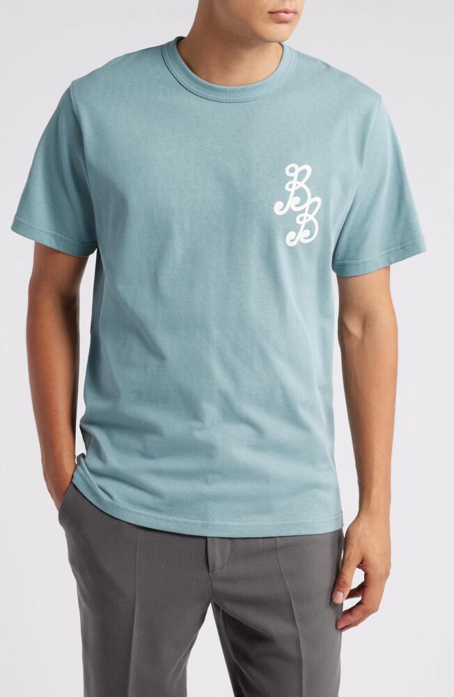 BOGEY BOYS Essential Cotton Logo T-Shirt in Bogey Blue Cover