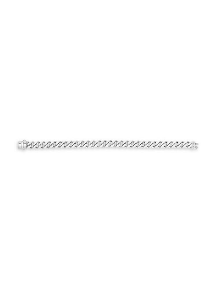 Saks Fifth Avenue 14K White Gold Classic Miami Cuban Chain Bracelet Cover