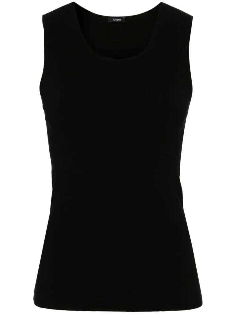 JOSEPH scoop-neck jersey-knit tank top - Black Cover