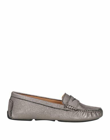 Boemos Woman Loafers Steel grey Soft Leather Cover