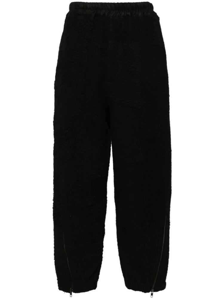 By Walid tapered-leg cotton trousers - Black Cover