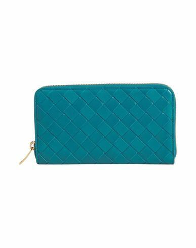 Bottega Veneta Woman Wallet Deep jade Calfskin Cover