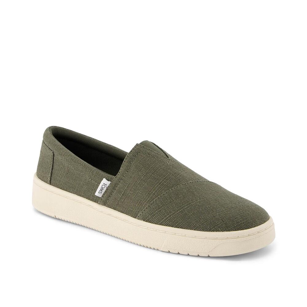 TOMS Travel Lite Alpargata Espadrille SlipOn | Men's | Dark Green Cover