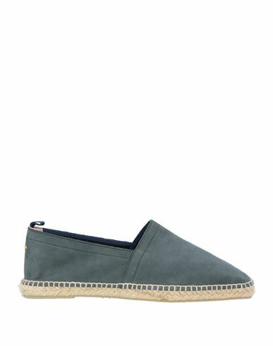 Castañer Man Espadrilles Slate blue Leather Cover